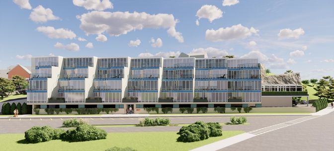 Exterior, Facade, Highrise