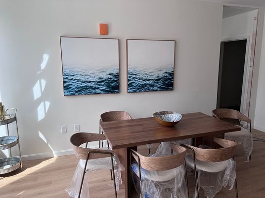 Dining room, Interior, Wood Texture Flooring
