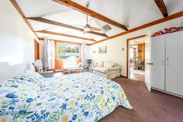 Bedroom, Interior, Wooden Beams