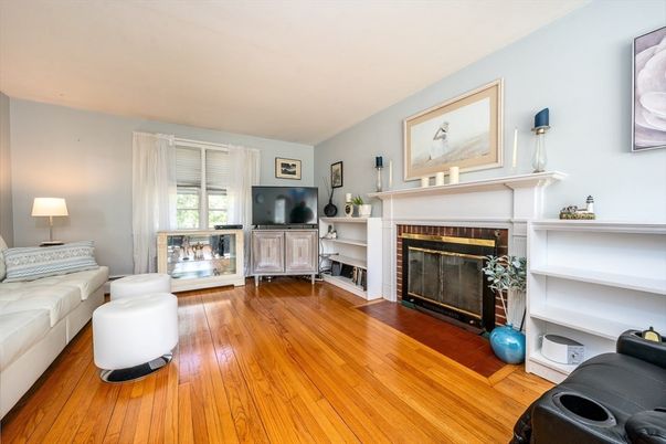 Fireplace, Interior, Wood Texture Flooring