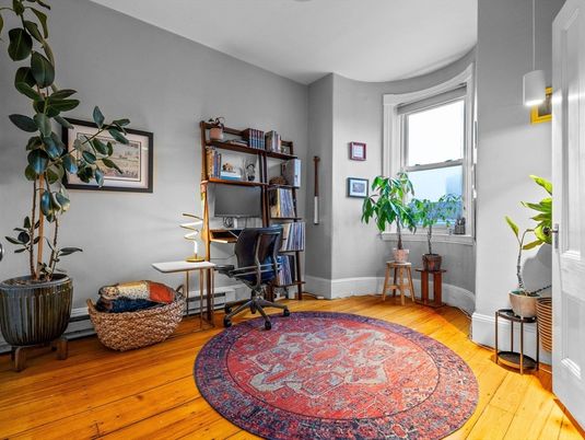 Home Office, Interior, Wood Texture Flooring