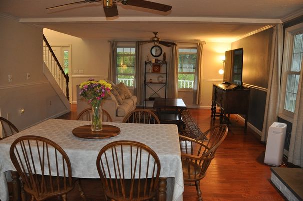 Dining room, Interior, Wood Texture Flooring