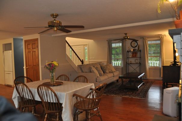 Dining room, Interior, Living room, Wood Texture Flooring