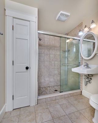 Bathroom, Glass Shower, Interior
