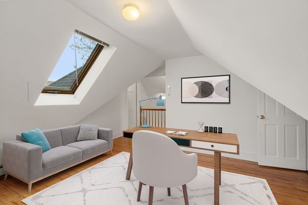 Home Office, Interior, Wood Texture Flooring