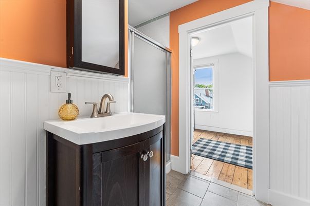 Bathroom, Interior, Wood Texture Flooring