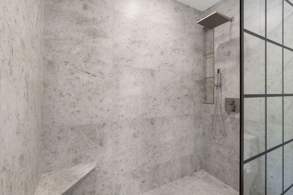 Bathroom, Glass Shower, Interior