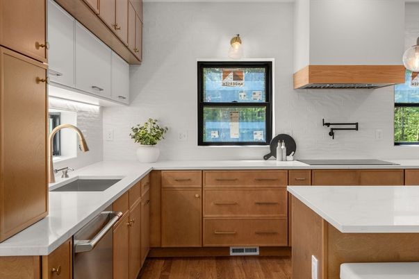 Interior, Kitchen, Wood Texture Flooring