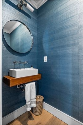 Bathroom, Interior, Wood Texture Flooring