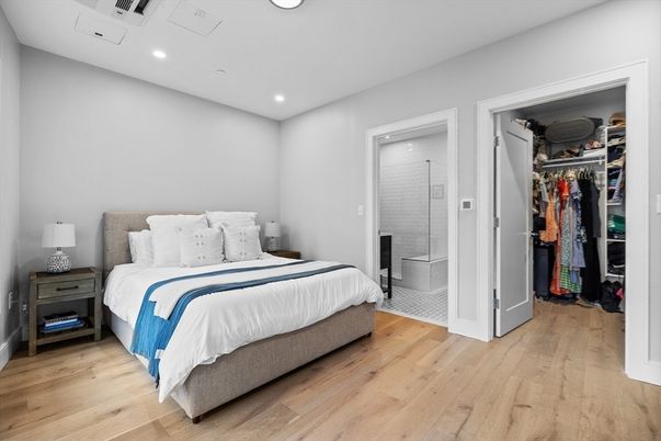 Bathroom, Bedroom, Interior, Recessed Lighting, Wood Texture Flooring