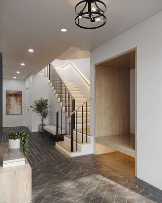 Interior, Marble, Pendant Lights, Recessed Lighting