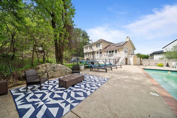 Exterior, Pool, Solar Panels