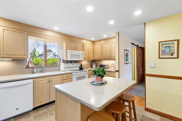 Interior, Kitchen, Recessed Lighting, Stainless Steel Appliances