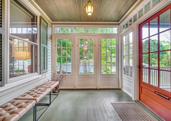 Interior, Sun Room, Wood Texture Flooring