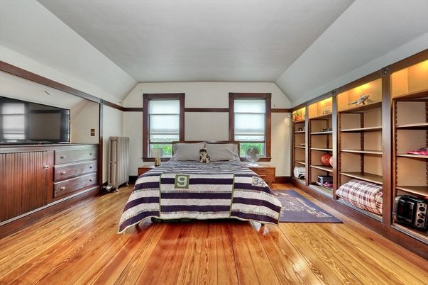 Bedroom, Interior, Wood Texture Flooring