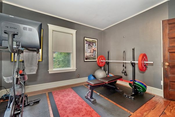 Fitness Equipment, Interior, Wood Texture Flooring