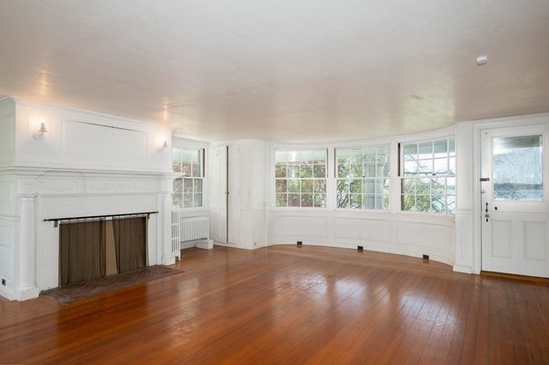 Empty room, Fireplace, Interior, Wood Texture Flooring