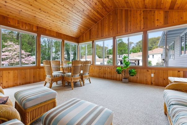 Dining room, Interior, Sun Room, Wooden Ceilings