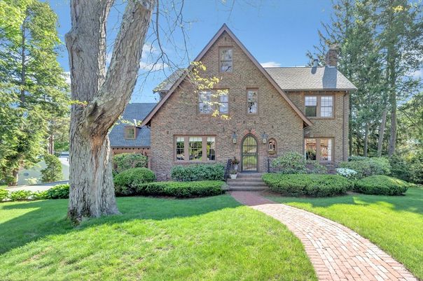 Exterior, Facade, Brick Facade, Tudor Revival