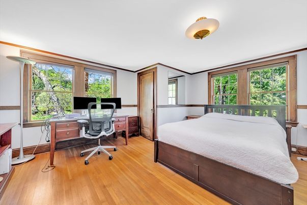 Bedroom, Home Office, Interior, Wood Texture Flooring