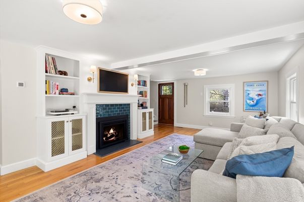 Fireplace, Interior, Living room, Wood Texture Flooring