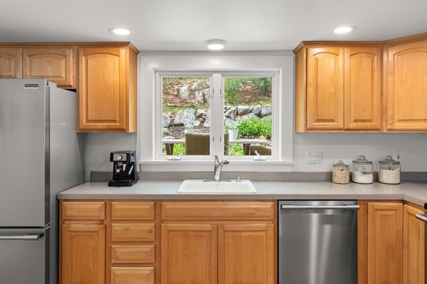 Interior, Kitchen, Recessed Lighting, Stainless Steel Appliances