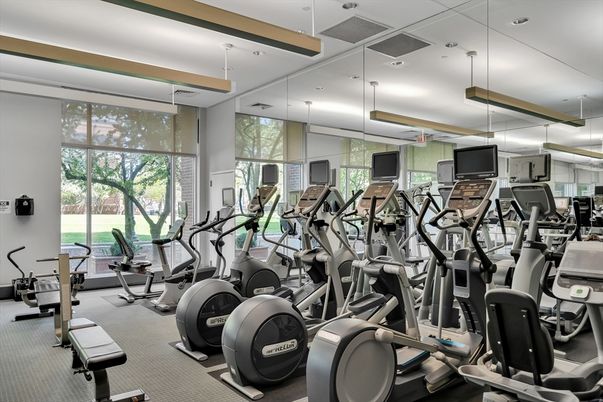 Fitness Equipment, Gym, Interior, Recessed Lighting
