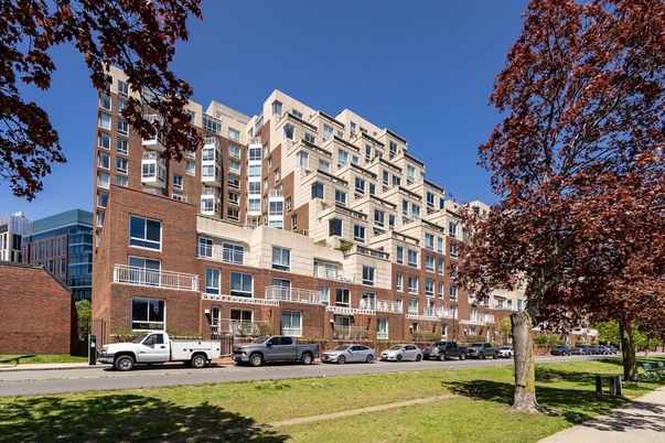 Exterior, Facade, Brick Facade, Condo Building