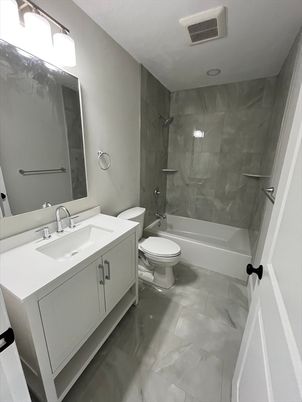 Bathroom, Interior, Marble Walls