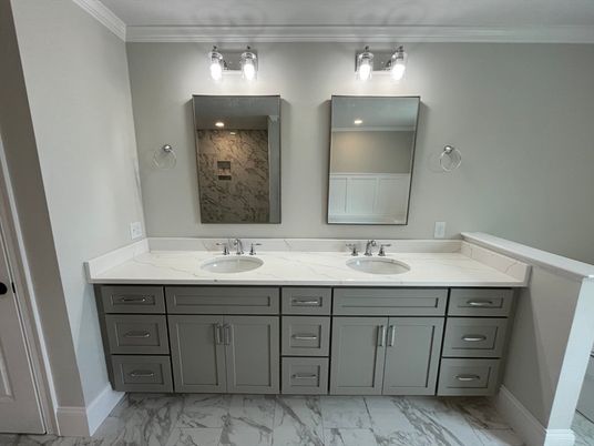 Bathroom, Dual Sink Vanities, Interior, Marble
