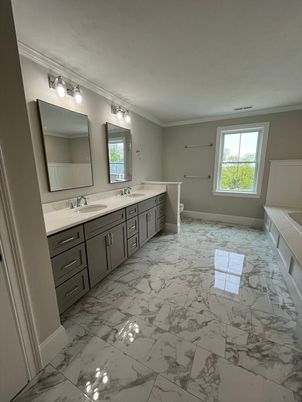 Bathroom, Dual Sink Vanities, Interior, Marble