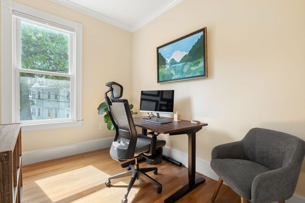 Home Office, Interior, Wood Texture Flooring
