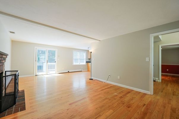 Empty room, Fireplace, Interior, Wood Texture Flooring