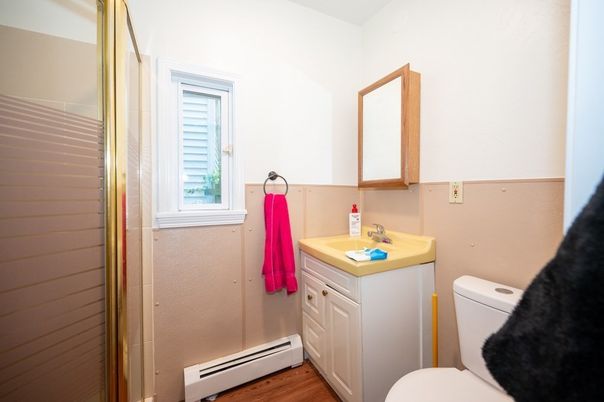 Bathroom, Interior, Wood Texture Flooring