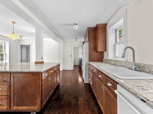 Interior, Kitchen, Wood Texture Flooring