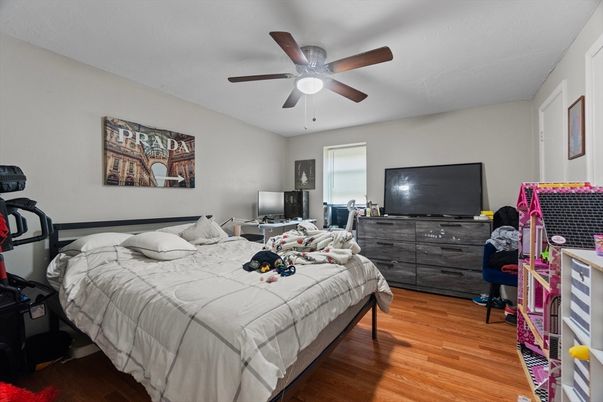 Bedroom, Fitness Equipment, Home Office, Interior, Wood Texture Flooring