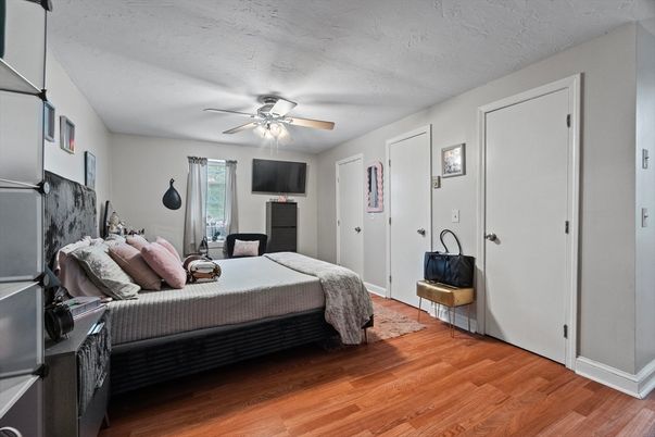 Bedroom, Interior, Wood Texture Flooring