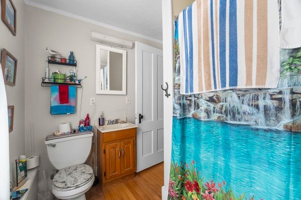 Bathroom, Interior, Wood Texture Flooring