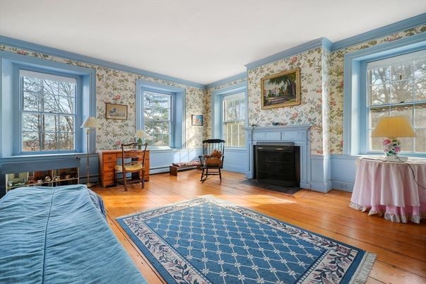 Fireplace, Interior, Wood Texture Flooring