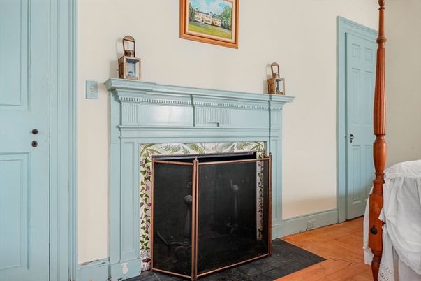 Fireplace, Interior, Wood Texture Flooring