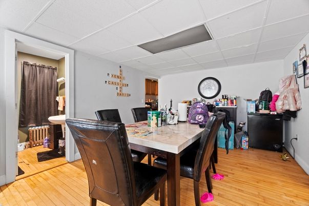 Dining room, Interior, Wood Texture Flooring