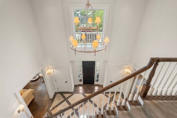Chandelier, Interior, Wood Texture Flooring
