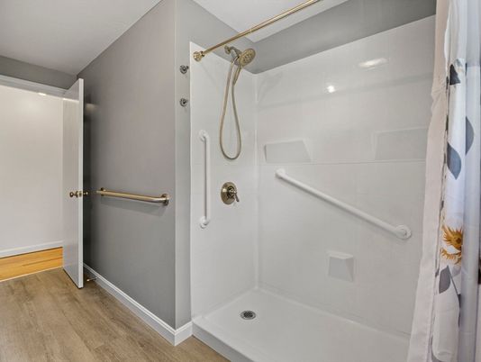 Bathroom, Interior, Wood Texture Flooring