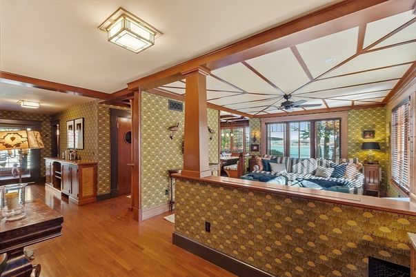 Interior, Kitchen, Living room, Wood Texture Flooring