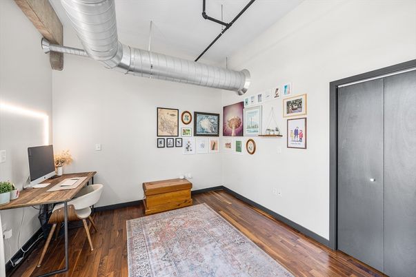Home Office, Interior, Wood Texture Flooring