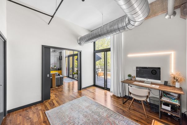 Home Office, Interior, Wood Texture Flooring