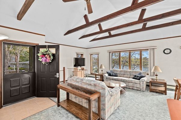 Interior, Living room, Wooden Beams