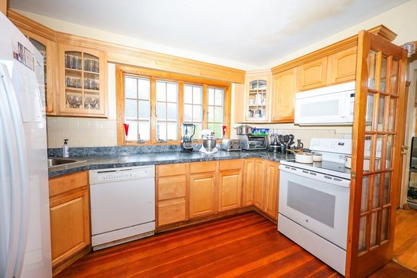 Interior, Kitchen, Wood Texture Flooring