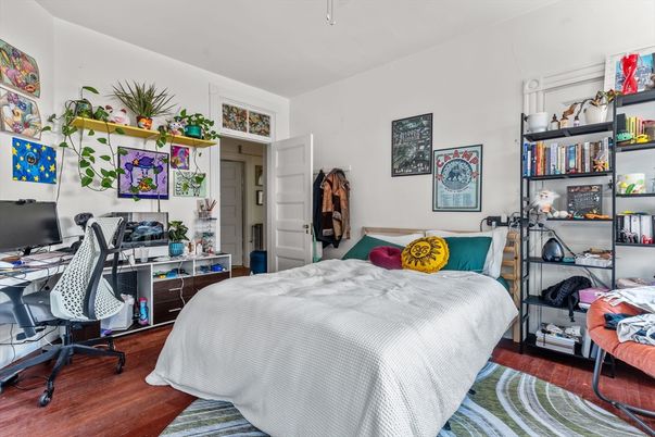 Bedroom, Home Office, Interior, Wood Texture Flooring