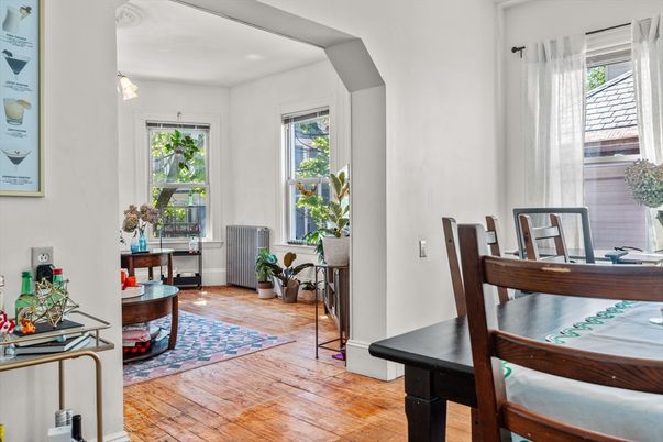 Dining room, Interior, Wood Texture Flooring